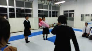 空手部壮行会