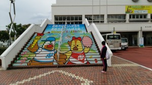 昨年、インターハイが行われた会場です。今年はここで1人で戦います。3年生の先輩と約束しました。
