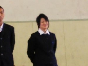 2014/11/28 全校集会にて壮行会