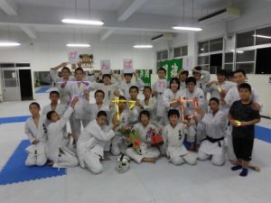 空手部壮行会