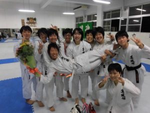 空手部壮行会